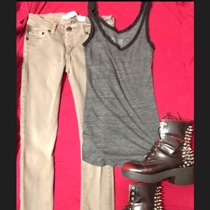 🖤Converse All Star Cute Grey Black Trim Tank🖤